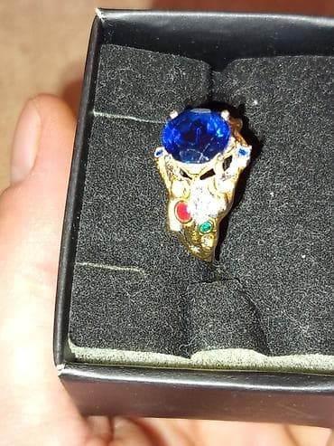 сапфир: Кольцо, Серебро, 958 проба, Сапфир — 3