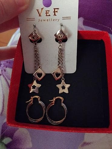 massimo dutti ispaniya: VEF Jewellery sırğa seti - Brend: VEF Jewellery - Dəst: 2 cüt sırğa - — 1