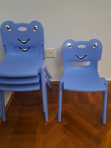 islenmis plastik stol stul: Ofis və tədris mebeli dəsti (qiymetler razılaşma yolu ile) -Mavi ofis — 3