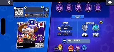 Brawl Stars hesabı – yüksək göstəricilər və tam kolleksiya - Kupa
