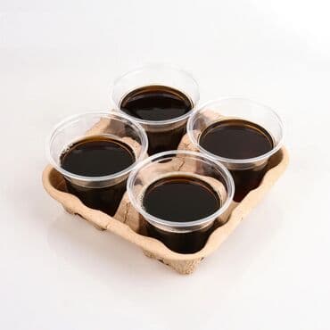 yağlı kağız: Birdəfəlik kağız içki daşıyıcısı, iki və dörd fincan üçün nəzərdə — 3