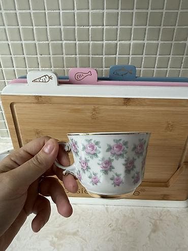 Qab-qacaq və mətbəx ləvazimatları: Çay dəsti, Farfor, SSRİ — 2