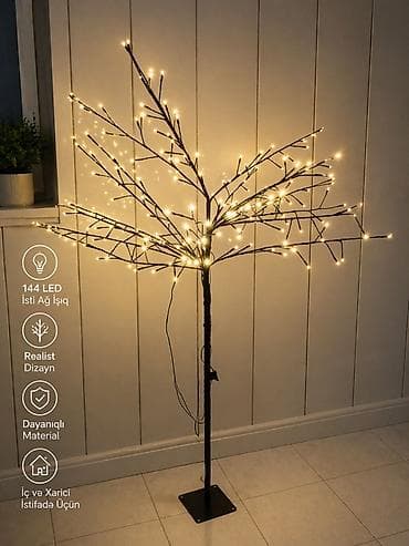 LED işıqlı dekorativ ağac lampa - 144 ədəd isti ağ işıq LED – yumşaq