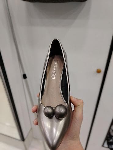 debli koftalar instagram: Qadın qönçəli tufli – metalik boz rəng - Brend: Fiko-Marko (daxili — 3