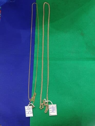 kişi şərfləri: Boyunbağı, Sarı qızıl, 583 Əyar — 2