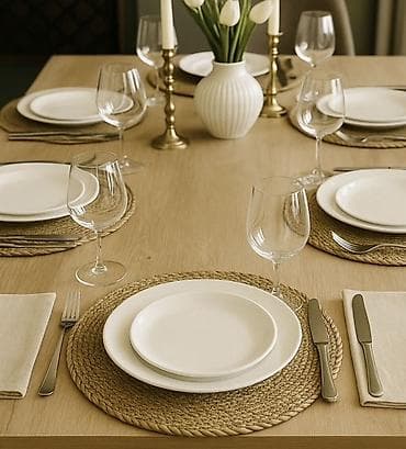 Həsir boşqab və stəkan altlığı satılır. Hərəsindən 6 ədəd. Boşqab