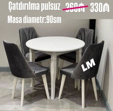 Stullar: Göz oxşayan masa dəsti YENİDİR Qiymət : 330 azn Rəng seçimi azad 📝 — 1