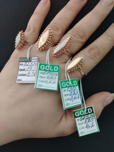 Кольцо, Желтое золото, 583 проба, Без камня