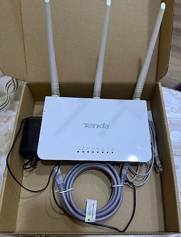 3 birinde printer: Tenda N301 simsiz Wi‑Fi routeri Xüsusiyyətlər: - Model: Tenda N301 — 3