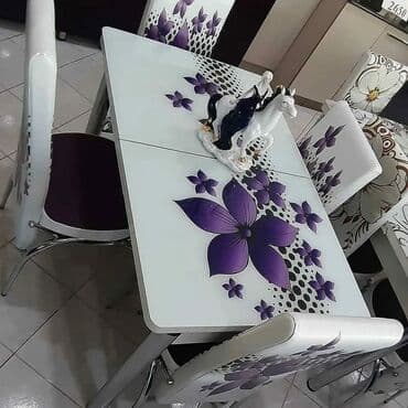 телефон флай 510: *Hazır elde olan* ✔️Türk istehsalı🇹🇷 ✔️Kuxna üçün stol stul dəsti ✔️ — 26