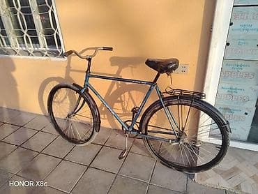 Şəhər tipli klassik velosiped - Rəng: mavi - Çərçivə: polad, yüksək