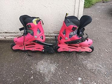 Roliklər: Uşaq üçün tənzimlənən inline konki cütü - Rəng: çəhrayı/qarışıq — 1