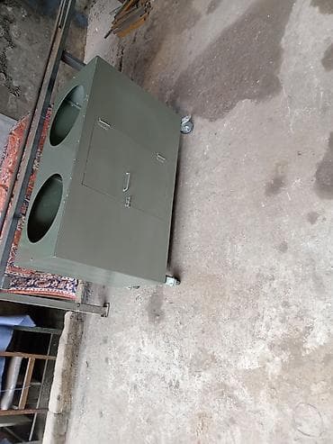 dairəvi: İki bölməli metal tullantı qutusu korpusu - Material: qalın metal — 2