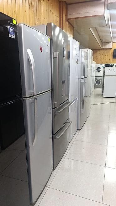 3 qapılı Beko Soyuducu Satılır, rəng - Gümüşü, Dispenserli