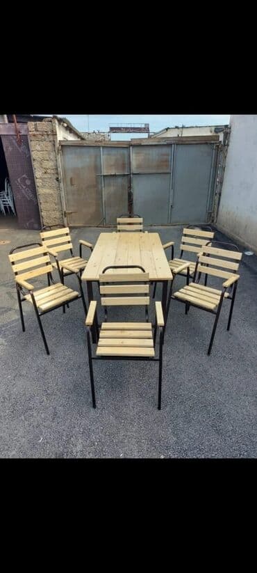 toxunma saplar satisi: Bag heyet stol stlu cixdi satiwa toz boya ile kiraskalanir 4 neferik — 4