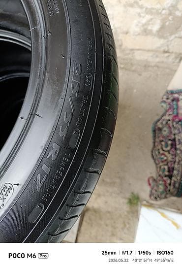 bmw e39 disk teker: Şin Michelin 215 / 55 / R 17 — 3