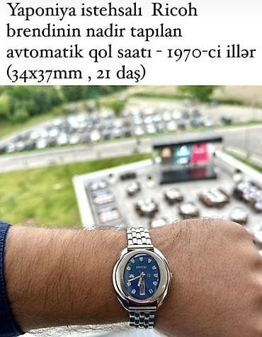 orient saat 1980: Yaponiya istehsalı Ricoh avtomatik qol saatı. 1970-ci illərin nadir — 1