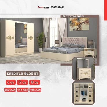 avanqart mebeller: Yeni yataq dəstləri KREDİTLƏ Yeni model ecazkar yataq dəstləri tək — 8