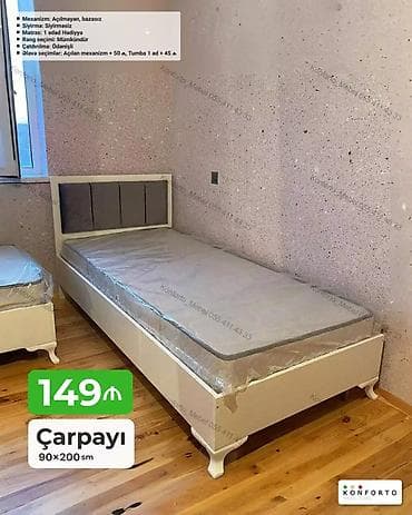 intex matras: Çarpayı – 90×200 sm - Mexanizm: açılmayan, bazasız - Sıyırma — 1