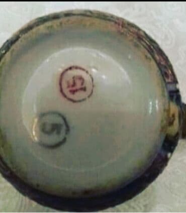 dəstlər: Qəhvə dəsti, rəng - Qızılı, Farfor, 15 nəfərlik, Yaponiya — 4