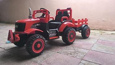Avtokreslolar: Uşaq elektrik traktor-u və qoşqusu - Model: “LARGE” yazılı iki — 2