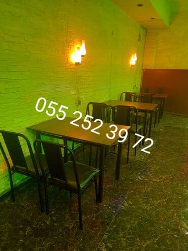 stul ev ucun: Qonaq otağı üçün, Yeni, Açılmayan, Dördbucaq masa, 4 stul — 2