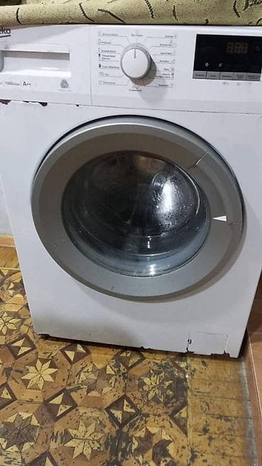 Стиральные машины: Стиральная машина Beko, 6 кг, Б/у, Автомат, Есть сушка, Самовывоз — 1