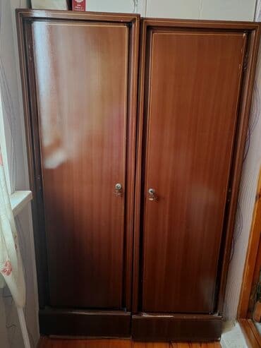taxta şifaner: Açılan, 2 qapılı Düz dolab, Qarderob, paltar dolabı — 1