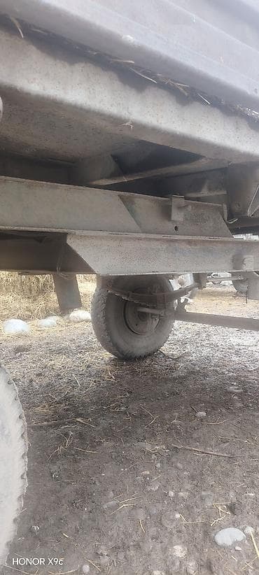 Su nəqliyyatı: Kənd təsərrüfatı üçün ikioxlu qoşqu - Korpus: yüksək yanlı, metal — 4