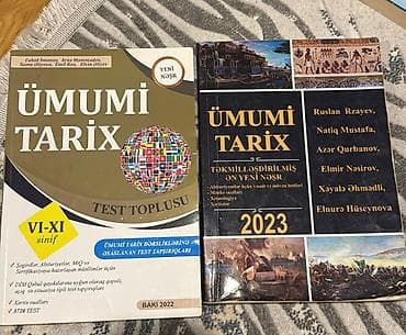 kitab test: - Azərbaycan dili – 6-cı sinif - Riyaziyyat – 7-ci sinif - Ədəbiyyat – — 3