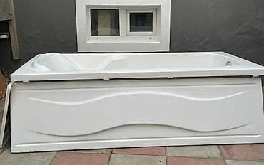 Hidromassajlı akril vanna Uzunluğu 1.90 m, dərinliyi 45sm - — 2