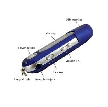 Микрофоны: Xüsusiyyətlər: Növ: Daşnan MP3 pleyer Material: Plastik Rəng: Qara — 6