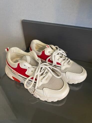 uşaq üçün hündür krosovkalar: Idman ayaqqabısı – NUTT - Rənglər: ağ, qırmızı və qara detallar - Üst — 2