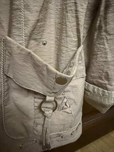 qaqa geyimi: Qadın gödəkçəsi – bej rəng, YIN TESAI - Uzunluğu orta, gündəlik və — 3