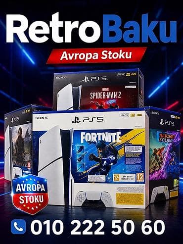 Elektronika: Sony PlayStation 5 – Avropa stoku Xüsusiyyətlər: - 1 TB daxili yaddaş — 2