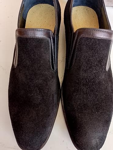 kis: Kişi loafer ayaqqabısı - Material: üst hissə yumşaq süet, ağız və yan — 2