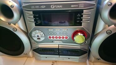 i8 mini 2: Maqnitofon Funai. Böyük ölçüdə, yüksək səsli. 2 kasset, 3 disk, usb və — 2