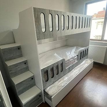 Для девочки и мальчика, Новый, Кровать, С выдвижными ящиками — 2
