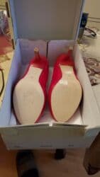 4xl nece razmerdi: Tuflilər, Ölçü: 38, rəng - Qırmızı, Yeni — 1