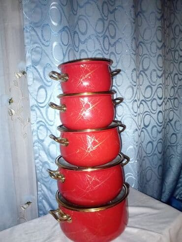 termos yemek qabi: Qazan, rəng - Qırmızı, Qranit, Türkiyə — 2