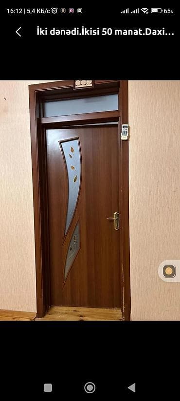 Məhsul: Daxili otaq qapıları (2 ədəd birlikdə)1 ədədi 25 manata - — 1