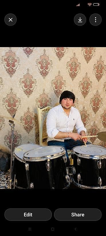 Barabanlar: Zərb alətləri dəsti – akustik baraban seti kaleka. rabocu baraban tom — 2