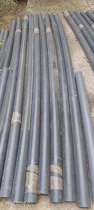 turkmen tekstil az: Su borusu, Qofrasız, HDPE, İşlənmiş — 2