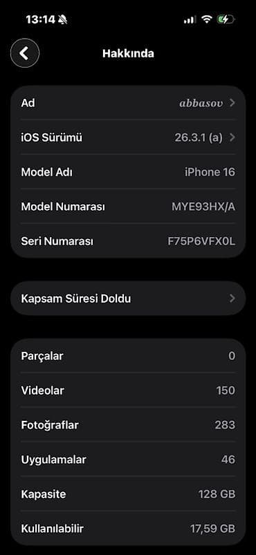 ipone 16: IPhone 16, 128 GB, Ağ — 3
