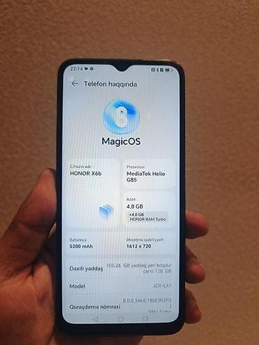 ipod classic 7: Honor X6b, 128 GB, rəng - Qara — 4