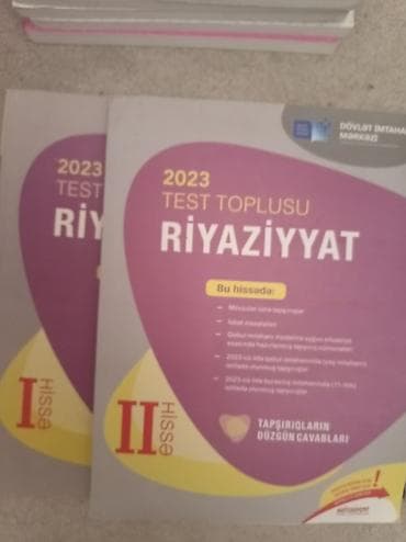 Dim Riyaziyyat test toplusu ikisi birlikdə 8 azn lalafo.az -da Dim Riyaziyyat test toplusu ikisi birlikdə 8 azn