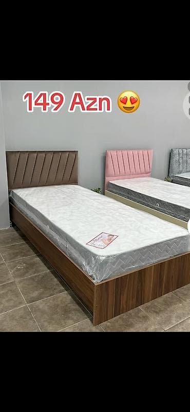 parca skaf: Tək nəfərlik çarpayı modelləri - Müxtəlif dizaynlarda başlıq: yumşaq — 1