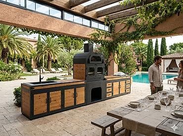 belarus mebel: Açıq hava üçün modul mətbəx sistemi - Keyfiyyətli metal karkas və — 1