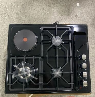 islenmis qaz sobalari: Плита Комбинированная, Встраиваемая, 4 конфорки, Новый — 1