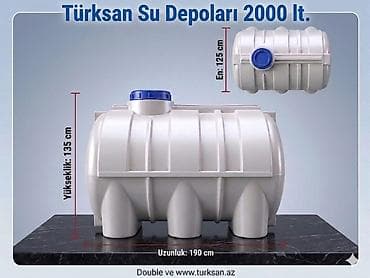 sure su: Türksan su çənləri – müxtəlif həcm və ölçülərdə yüksək keyfiyyətli — 2
